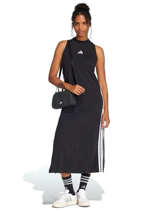 adidas Dresses & Skirts - ADIDAS Originals women’s essentials 3-stripes long racerback dress🖤🖤